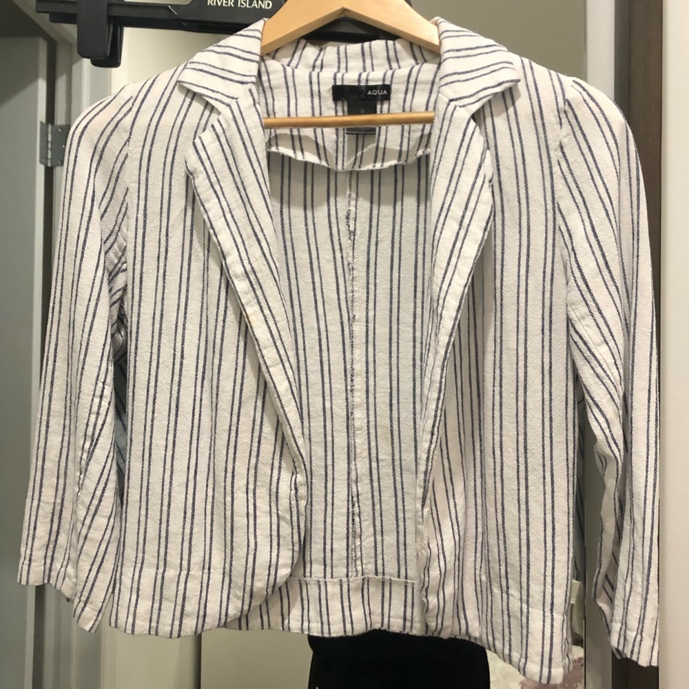 Linen Striped Blazer